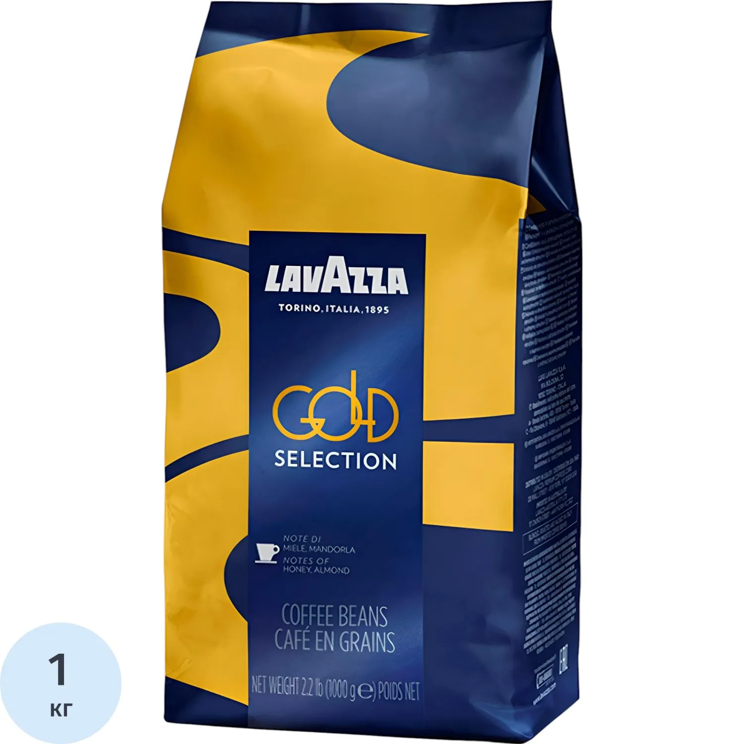 Кофе Lavazza Gold Selection в зернах, 1 кг, 1453564К
