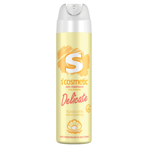 Дезодорант-антиперспирант женский 145 мл, S’COSMETIC "Delicate", СИБИАР, 5-05.01.024.15