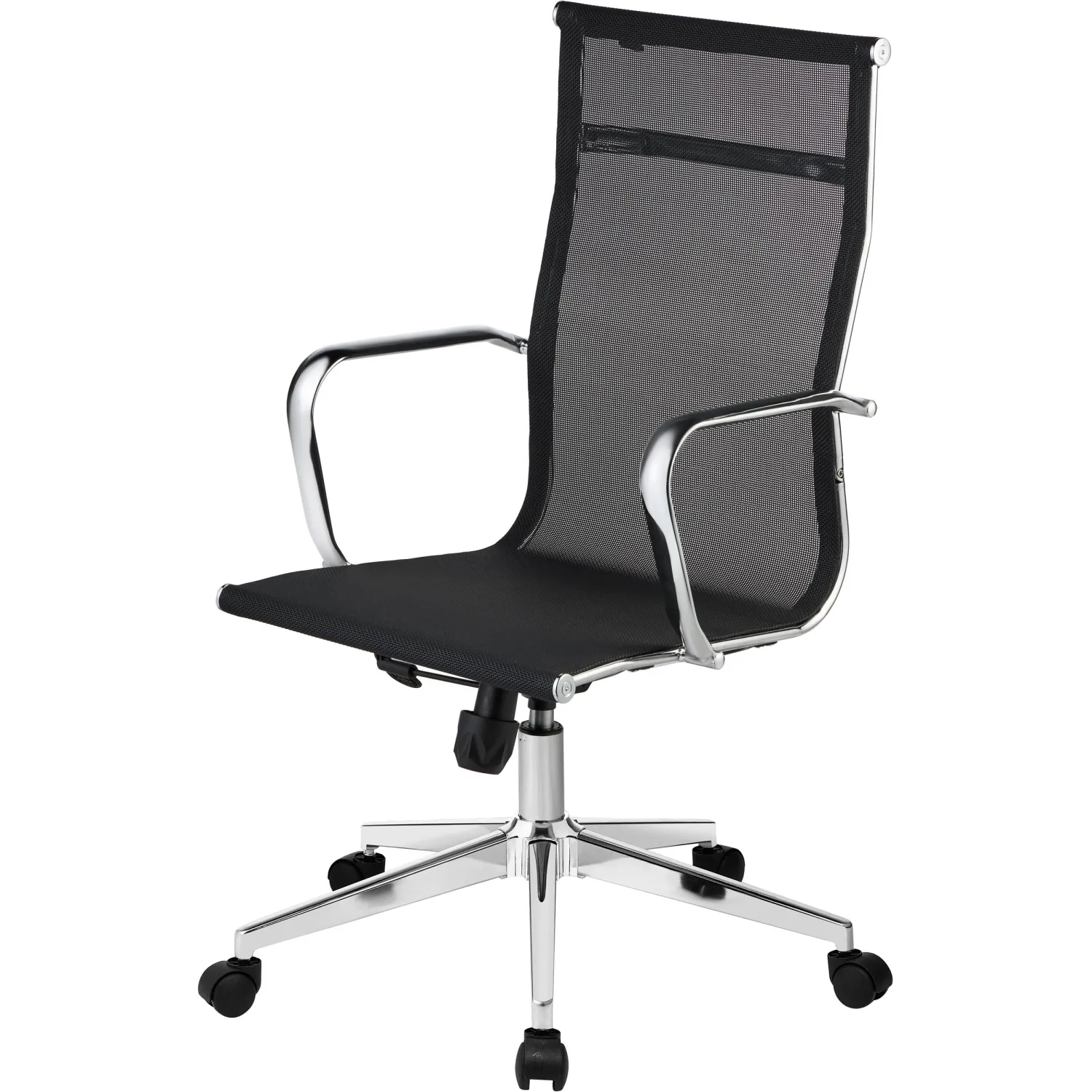 Кресло BN_Y_EChair-710 T net сетка черная, хром, 1127792К