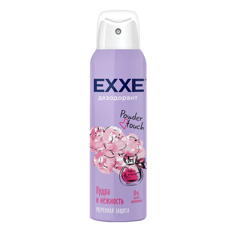 Дезодорант для тела женский 150 мл EXXE POWDER TOUCH "Пудра и нежность", С0007835