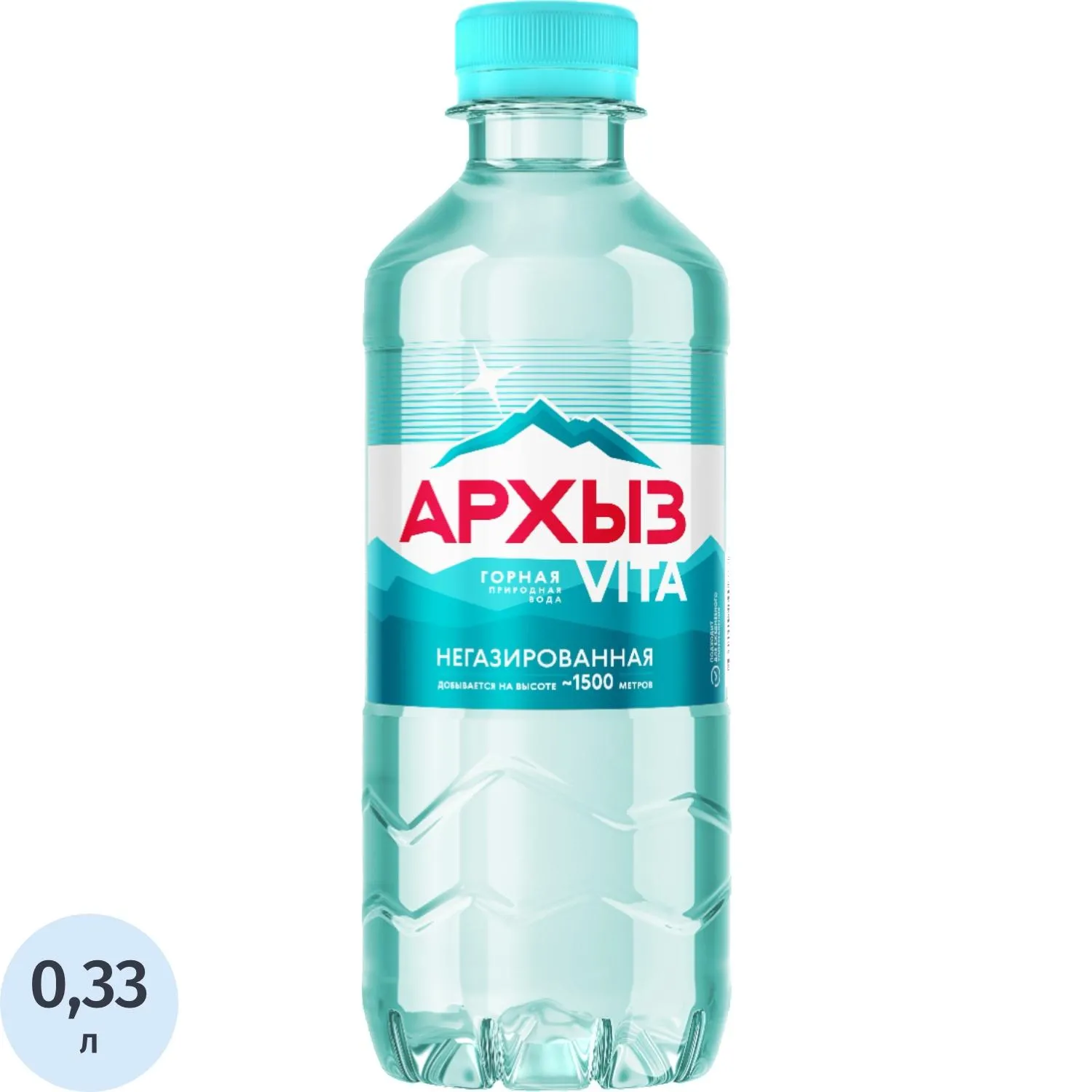 Вода минеральная Архыз Vita негаз ПЭТ 0,33л, 2033719К