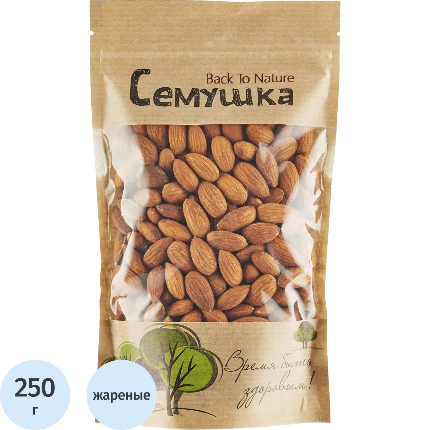 Миндаль Семушка жарен., 250г, 908319К