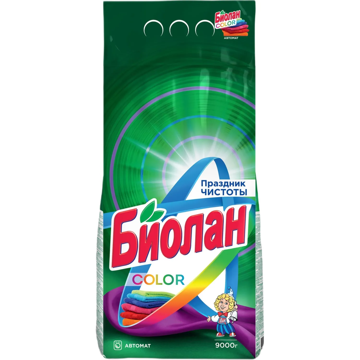 Порошок стиральный СМС Биолан Color Автомат 9000гр, 1560819К