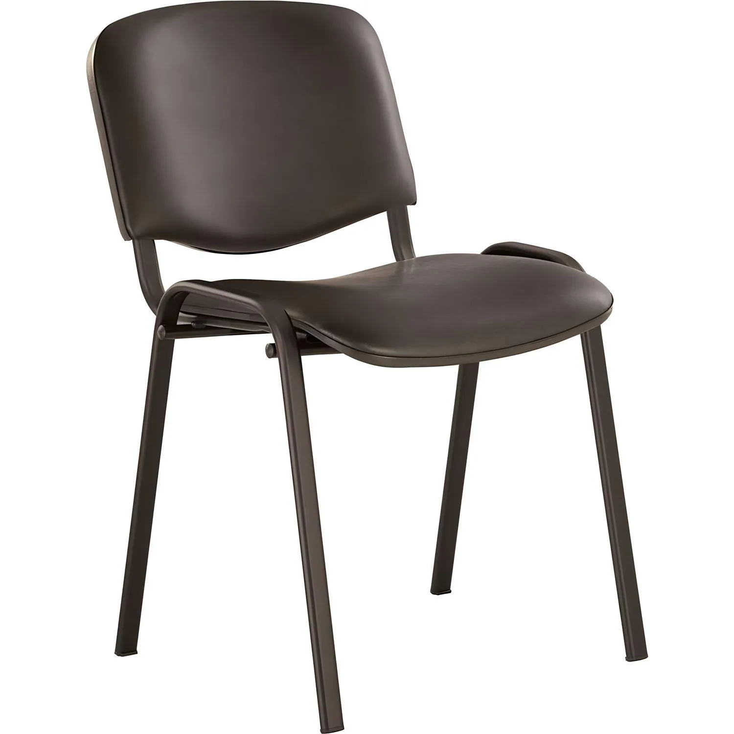 Стул 1L5_UA_EChair Rio(ИЗО/ISO) черн, к/з черный V-4, 2199216К