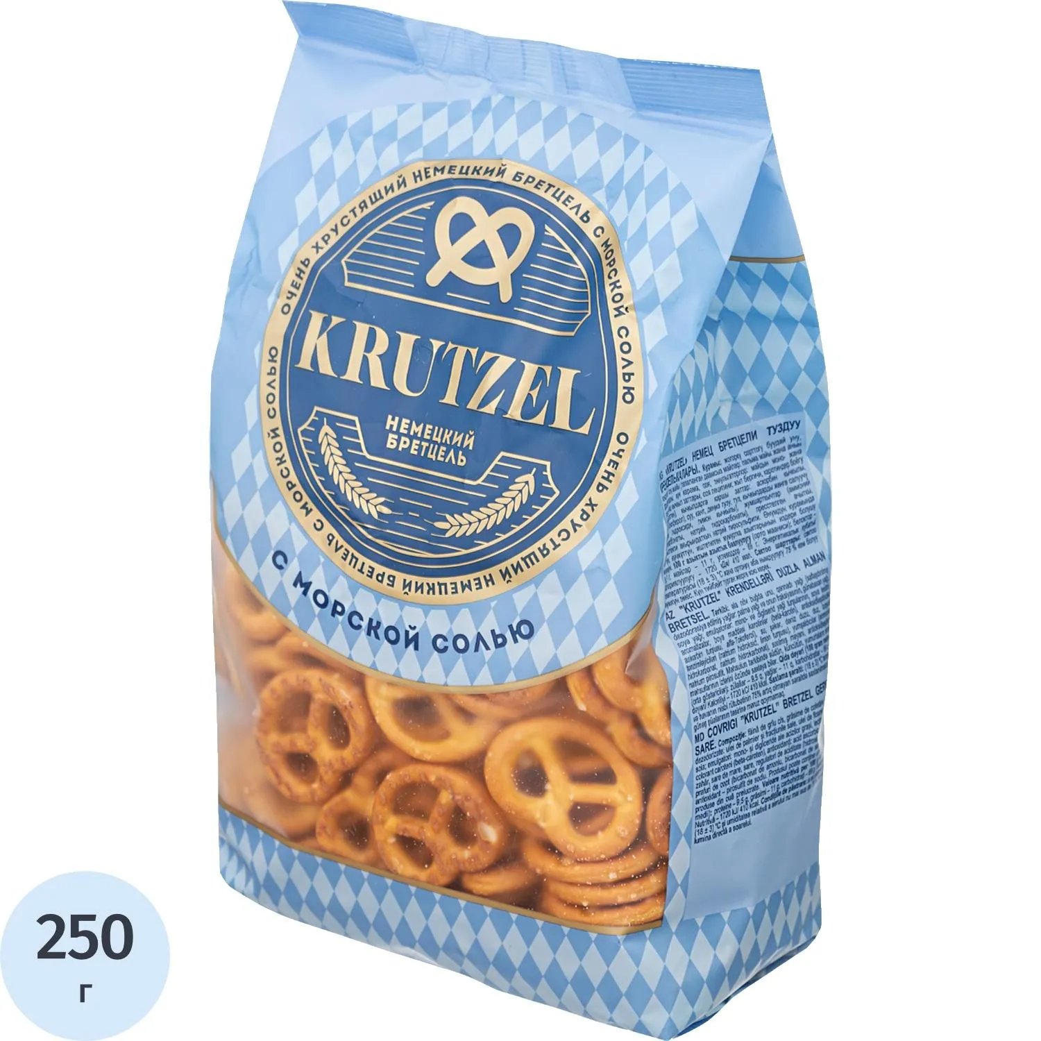 Крекер крендельки Krutzel Бретцель с солью, 250г ПК015, 1131055К