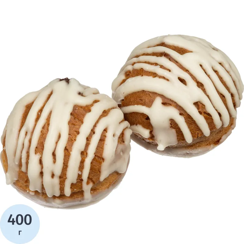 Печенье заварное Семейка ОЗБИ в белой глазури TV, 400г, 1622652К