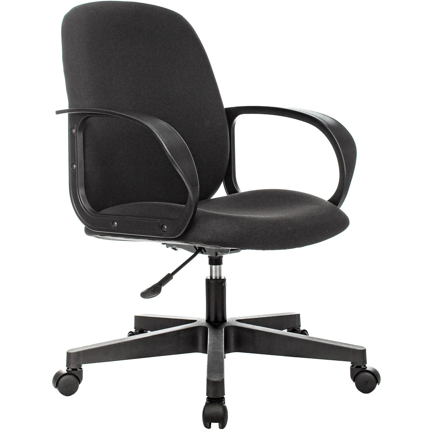 Кресло VB_Echair-330 ТC ткань черный пластик, 1598593К