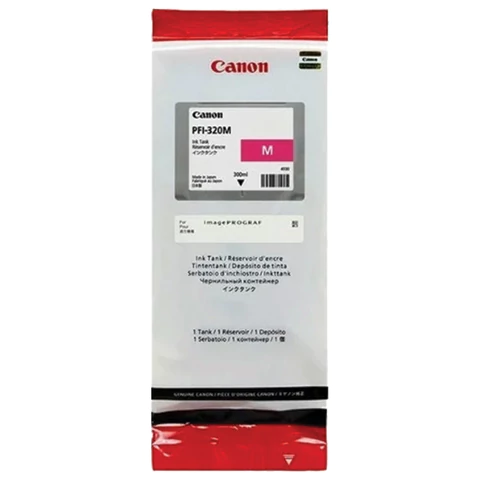 Картридж струйный CANON (PFI-320M) для imagePROGRAF TM-200/205/300/305, пурпурный, 300 мл, оригинальный, 2892C001