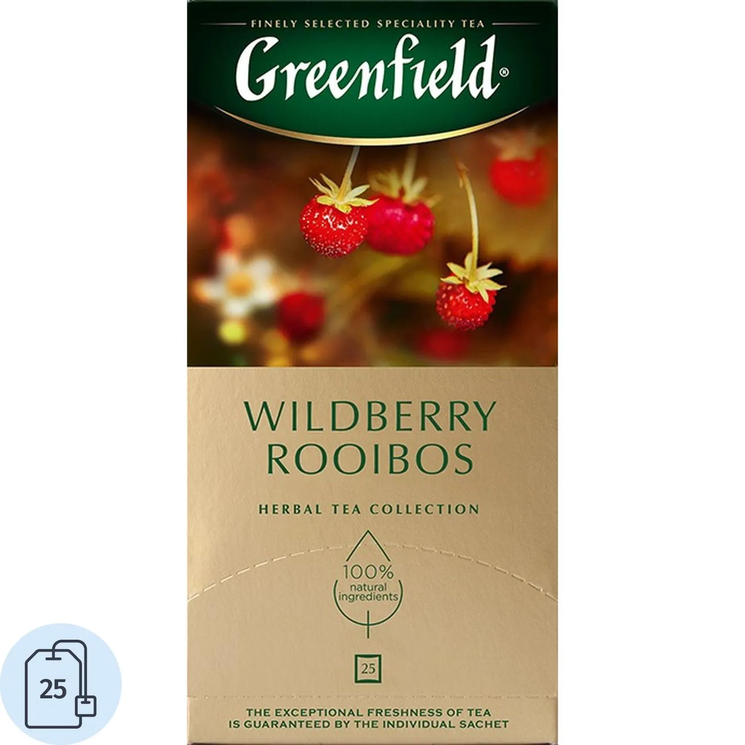 Чай Greenfield Wildberry Rooibos трав, 25пак 1390-10, 1007979К