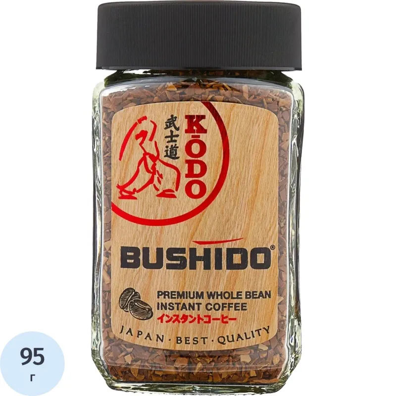 Кофе BUSHIDO Kodo растворимый,95г стекло, 742394К