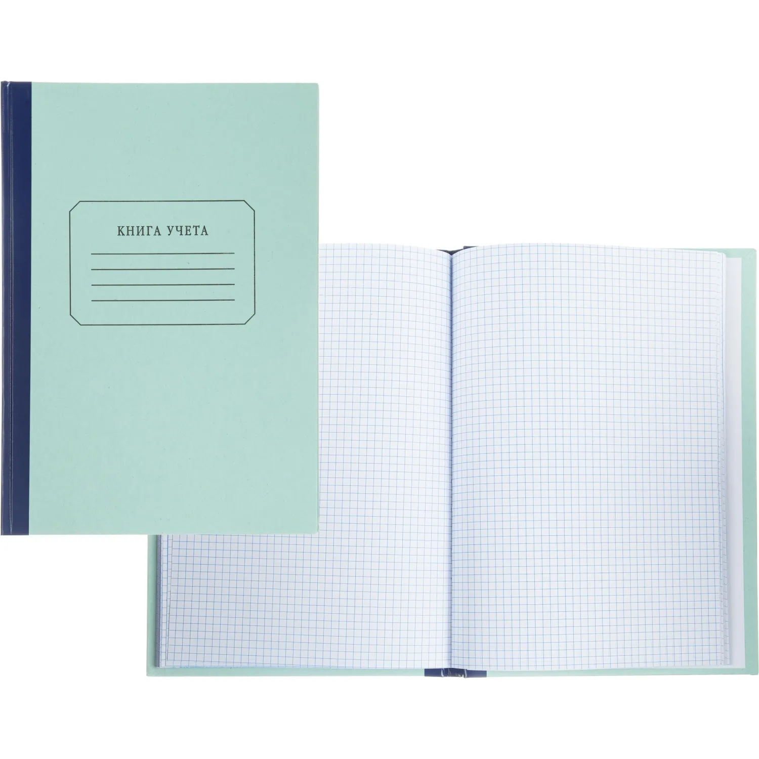 Книга учета Attache 96л. в клетку офсет о бл.плотн. картон, 68070К