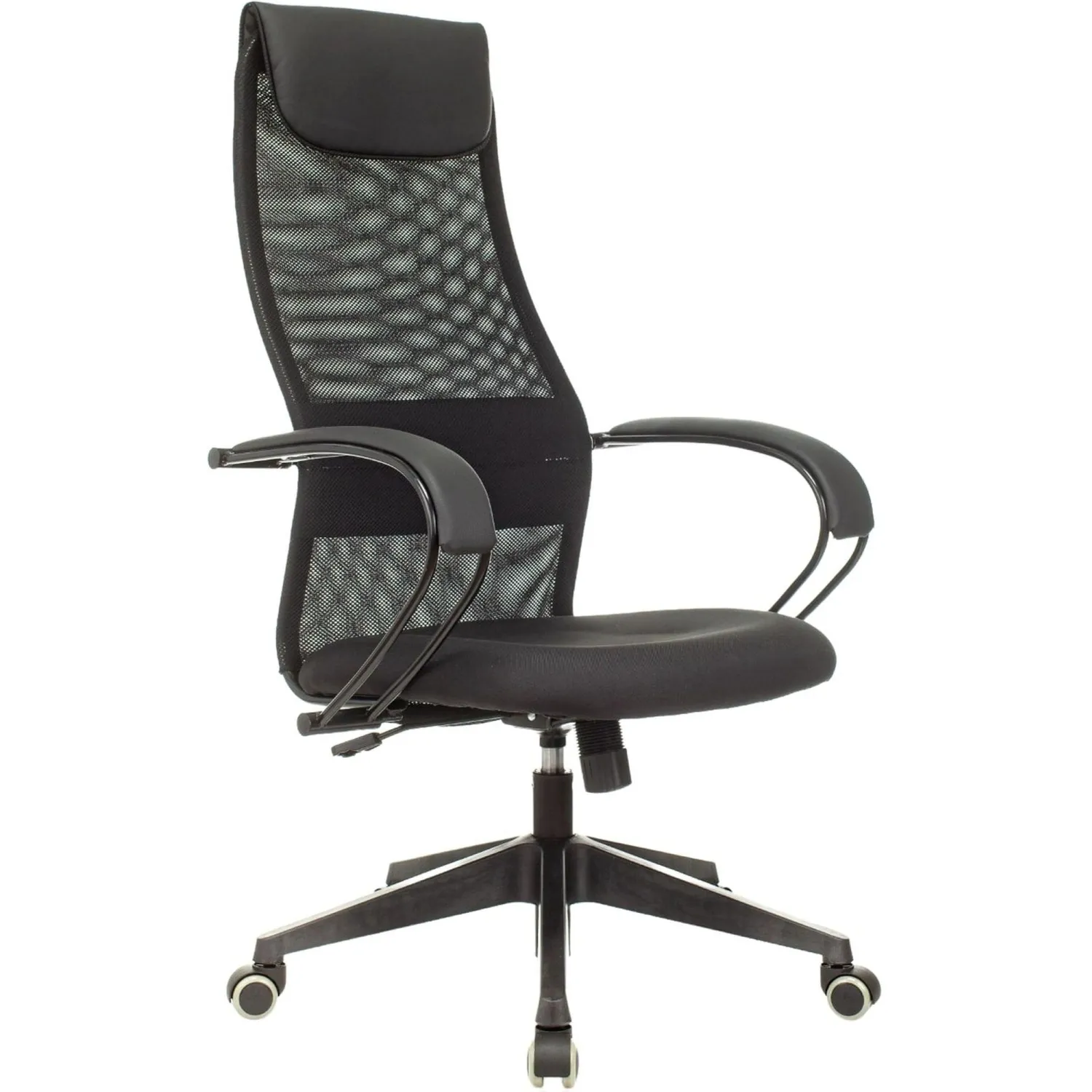 Кресло 1L5_VB_EChair-655 LT TTW сетка/ткань черный, пластик, 2298154К