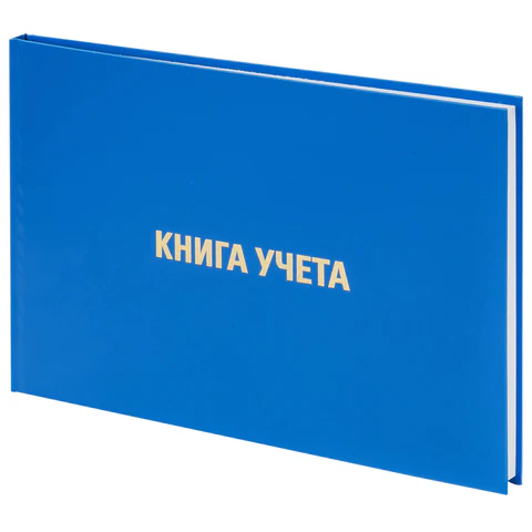 Книга учета 96 л., клетка, твердая, бумвинил, блок офсет, альбомная, А4 203х290 мм, BRAUBERG, 130074