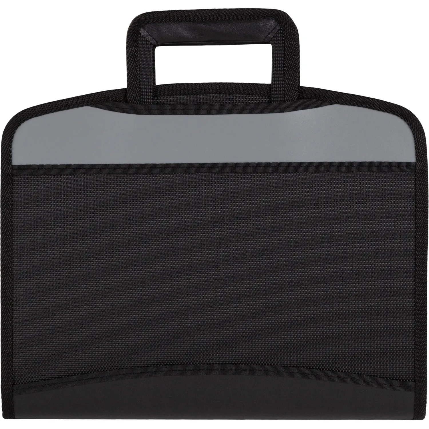 Папка-портфель Attache черный серая вставка с выдв ручками, 331731К