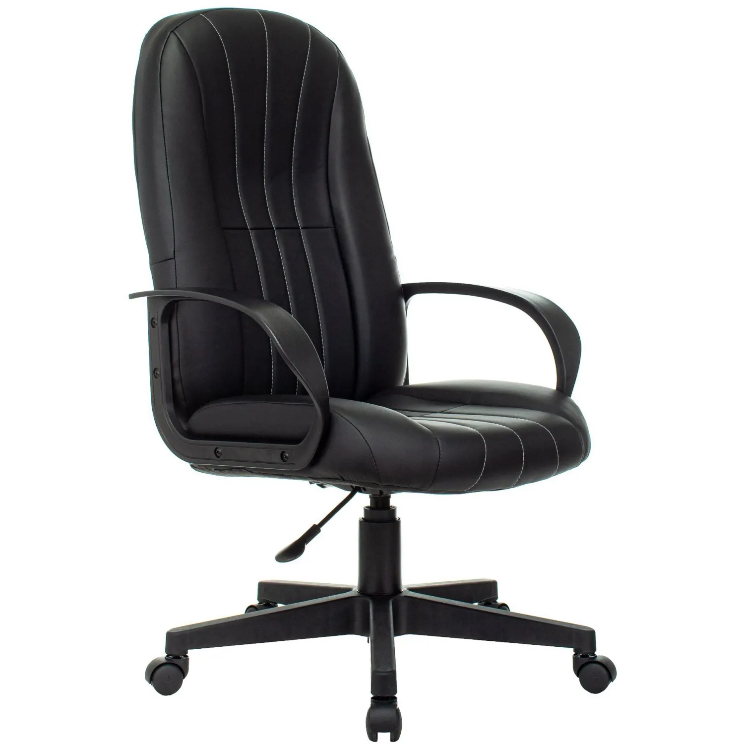 Кресло SK9_VB_Echair-658 PU кожзам черный пластик, 2493759К