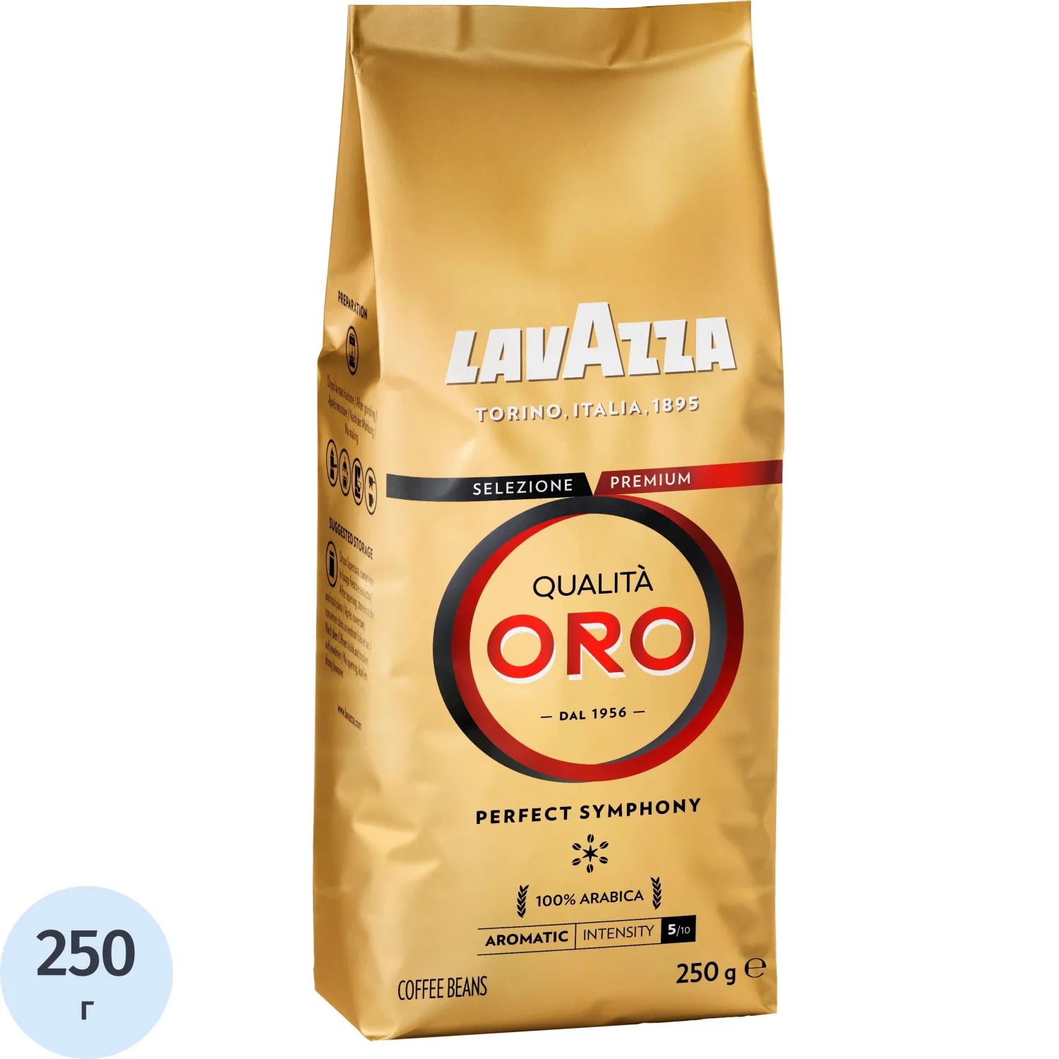 Кофе Lavazza Oro в зернах, 250 г, 323841К