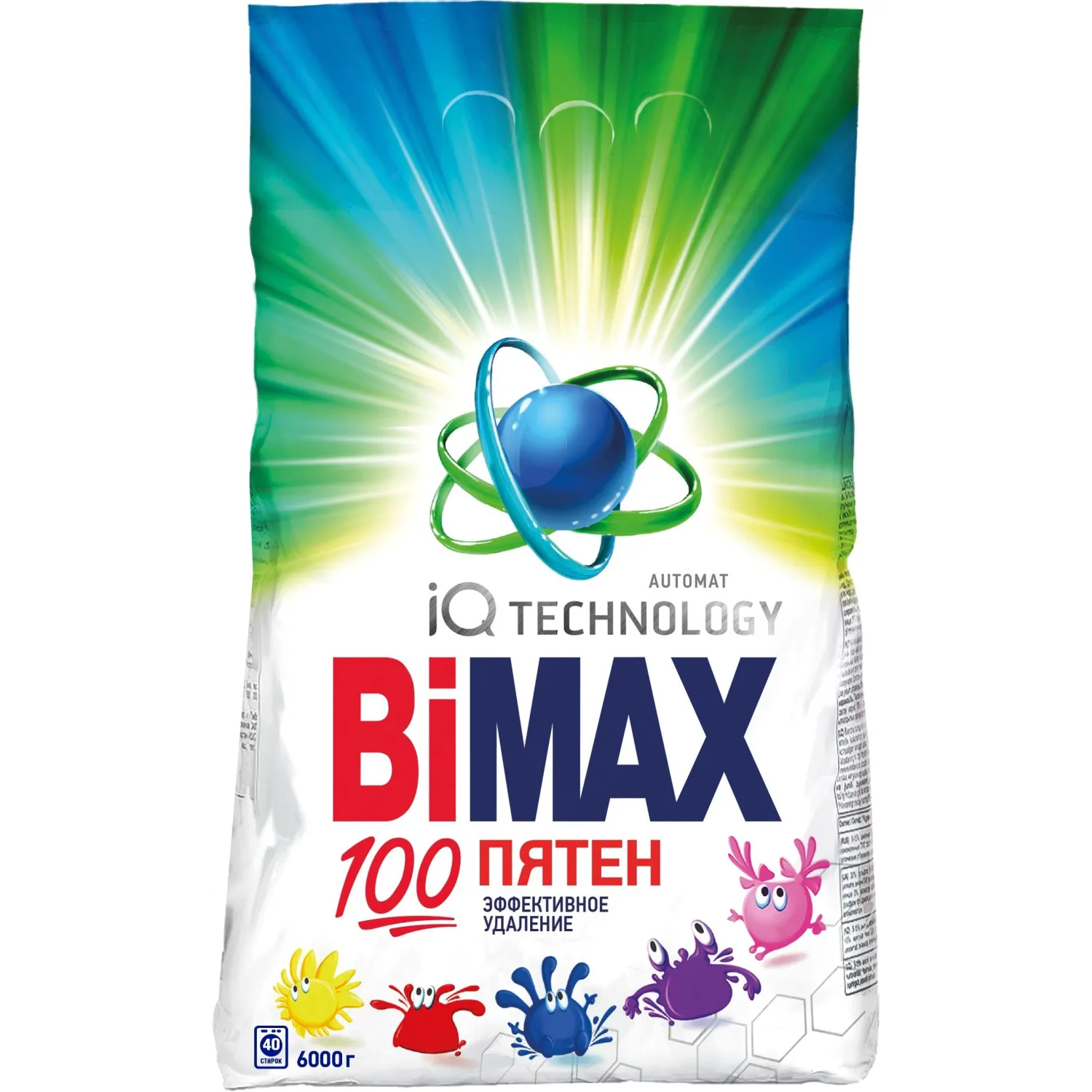 Порошок стиральный BiMax 100 пятен Автомат 6кг, 1621282К