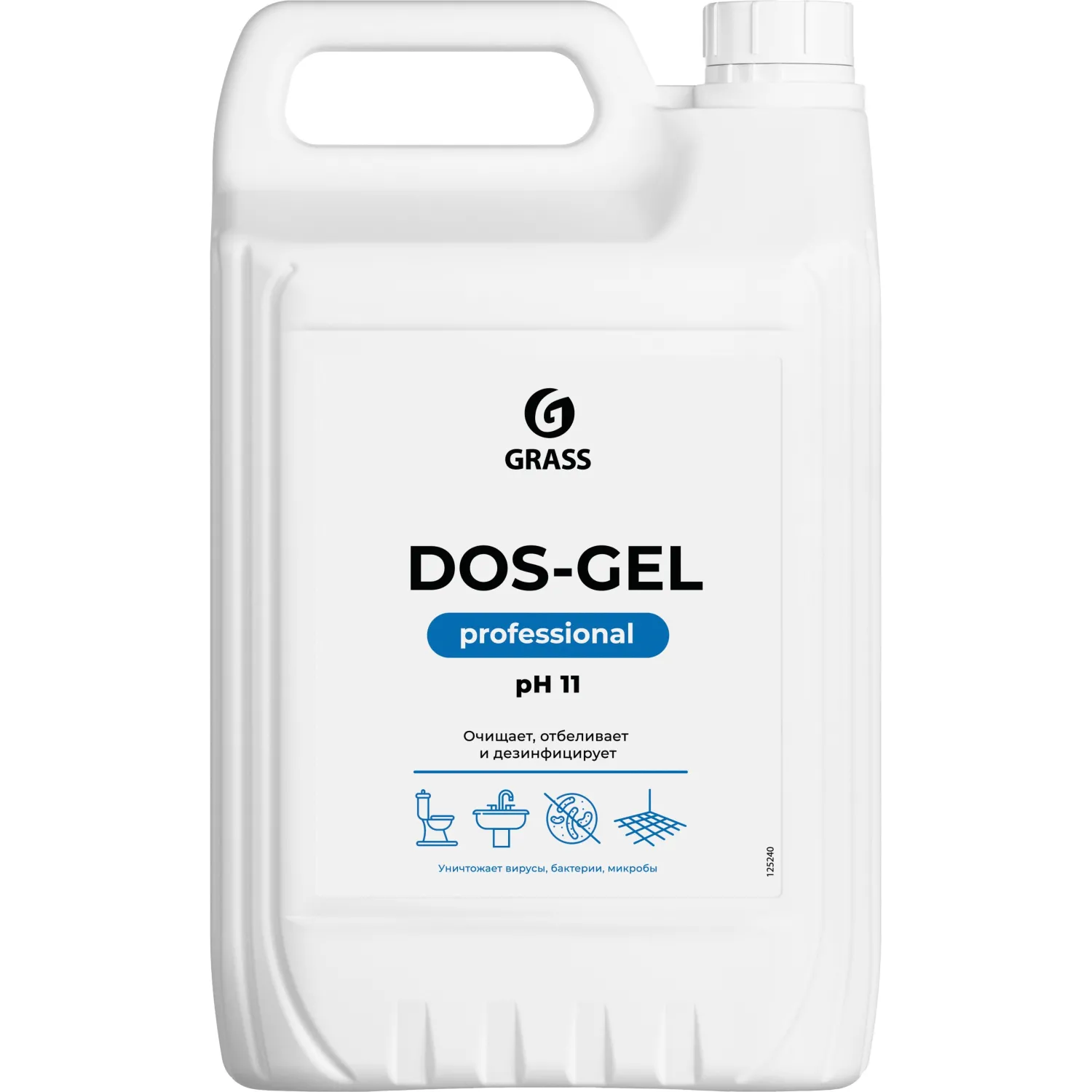 Профхим сантех щел гель с отбел/дез-эфф, с ХЛОР Grass/DOS GEL 5,3кг, 905827К