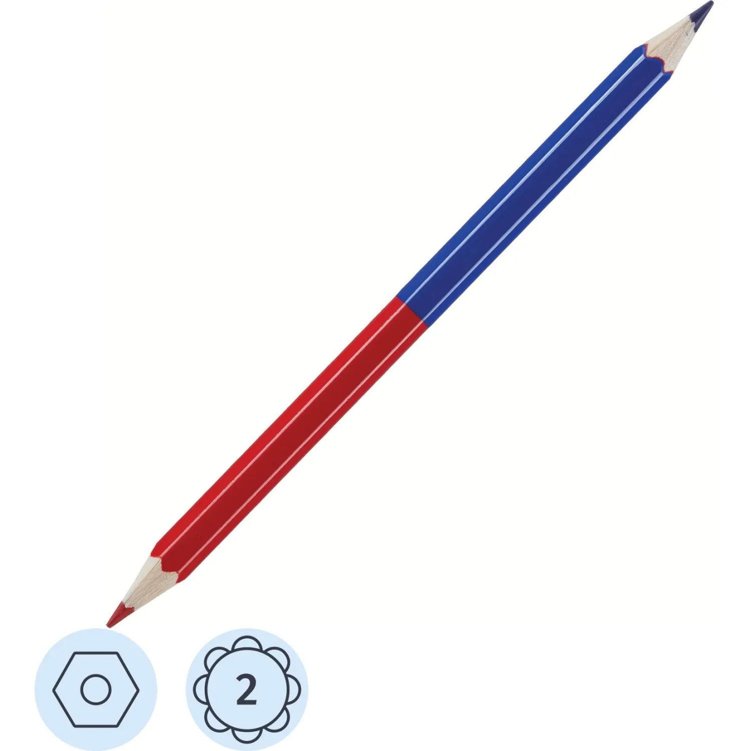 Карандаши цветные 2цв 6-гран Koh-I-Noor 3423, 95454К