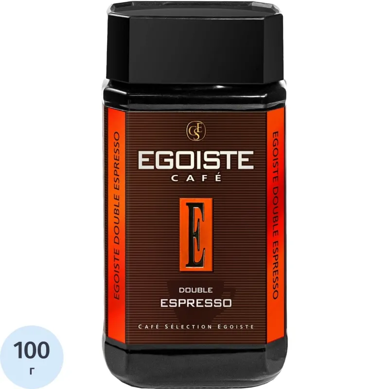 Кофе Egoiste Double Espresso раств. субл., 100г, 1669667К