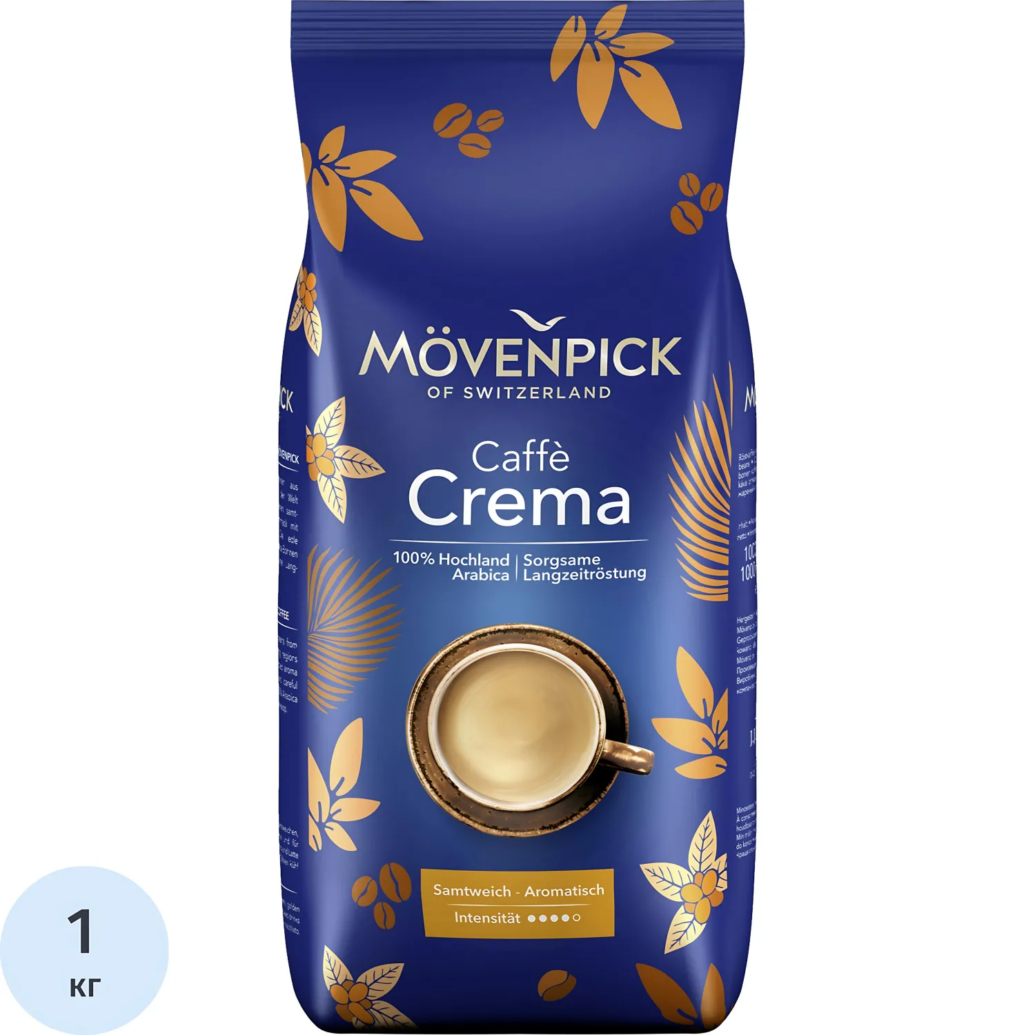 Кофе Movenpick Caffe Crema в зернах, 1 кг, 1151103К