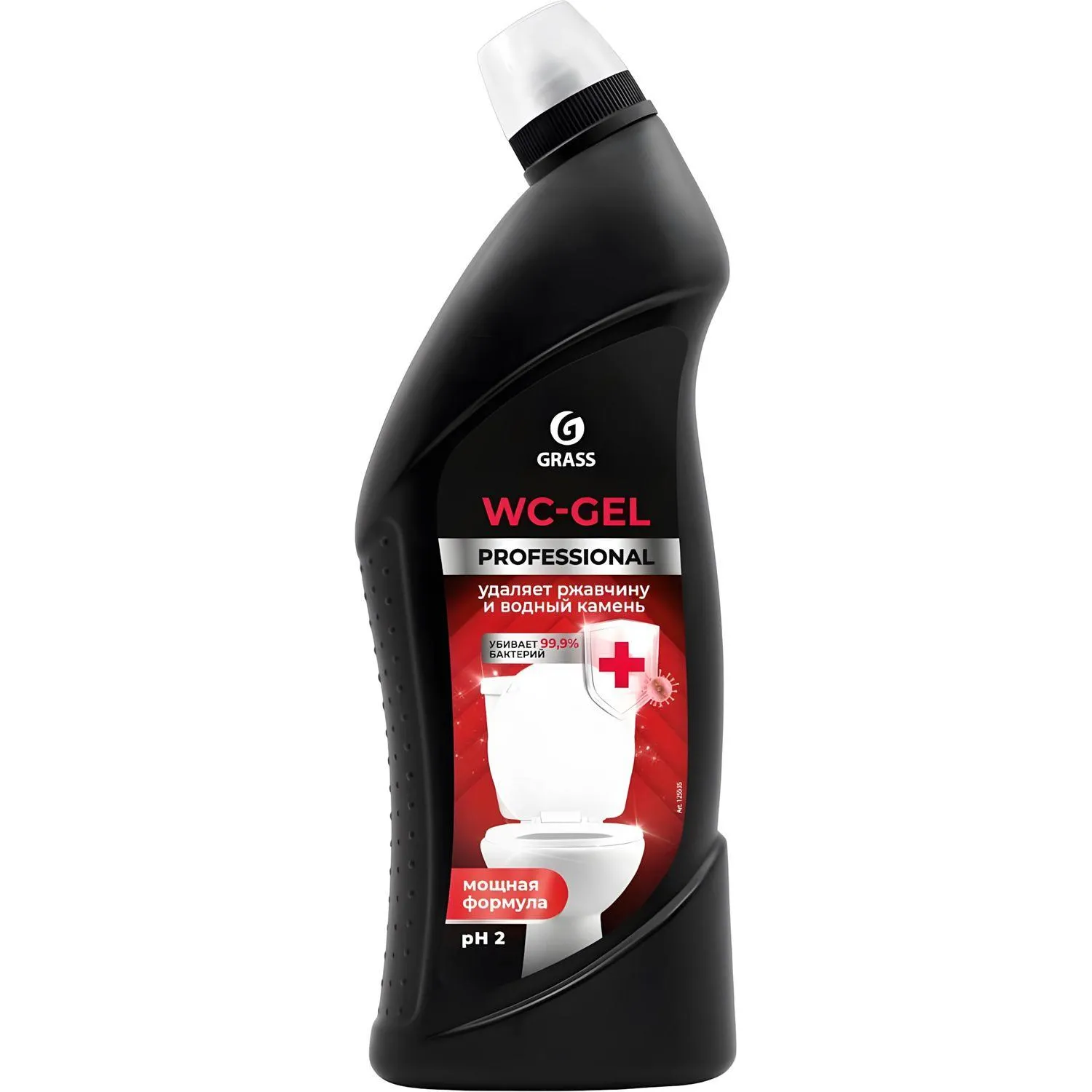 Профхим сантех кисл гель д/очистки минерал.отлож Grass/WC-Gel PROF, 0,75л, 1313044К