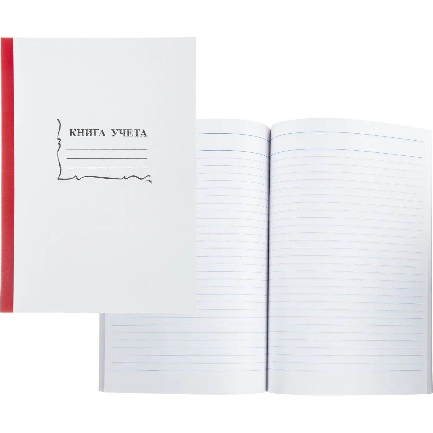 Книга учета 96л. в линейку, обл.картон, 585К