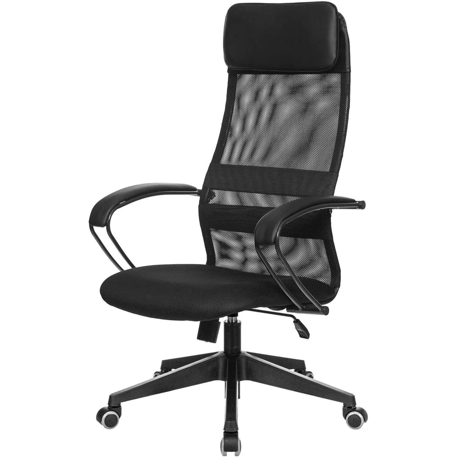 Кресло 1L5_VB_EChair-655 TTW сетка/ткань черный, пластик, 2298145К