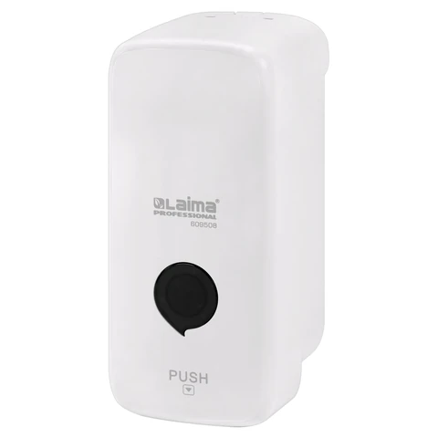 Дозатор для жидкого мыла LAIMA PROFESSIONAL PREMIUM, НАЛИВНОЙ, 0,5 л, белый, ABS-пластик, 609508