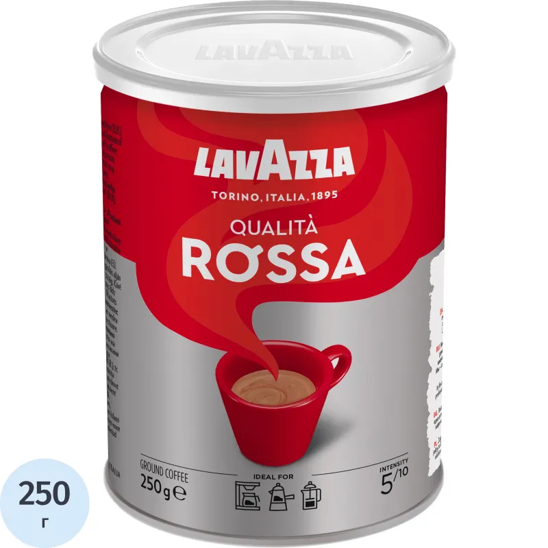 Кофе Lavazza Rossa молотый ж/б,250г, 360195К