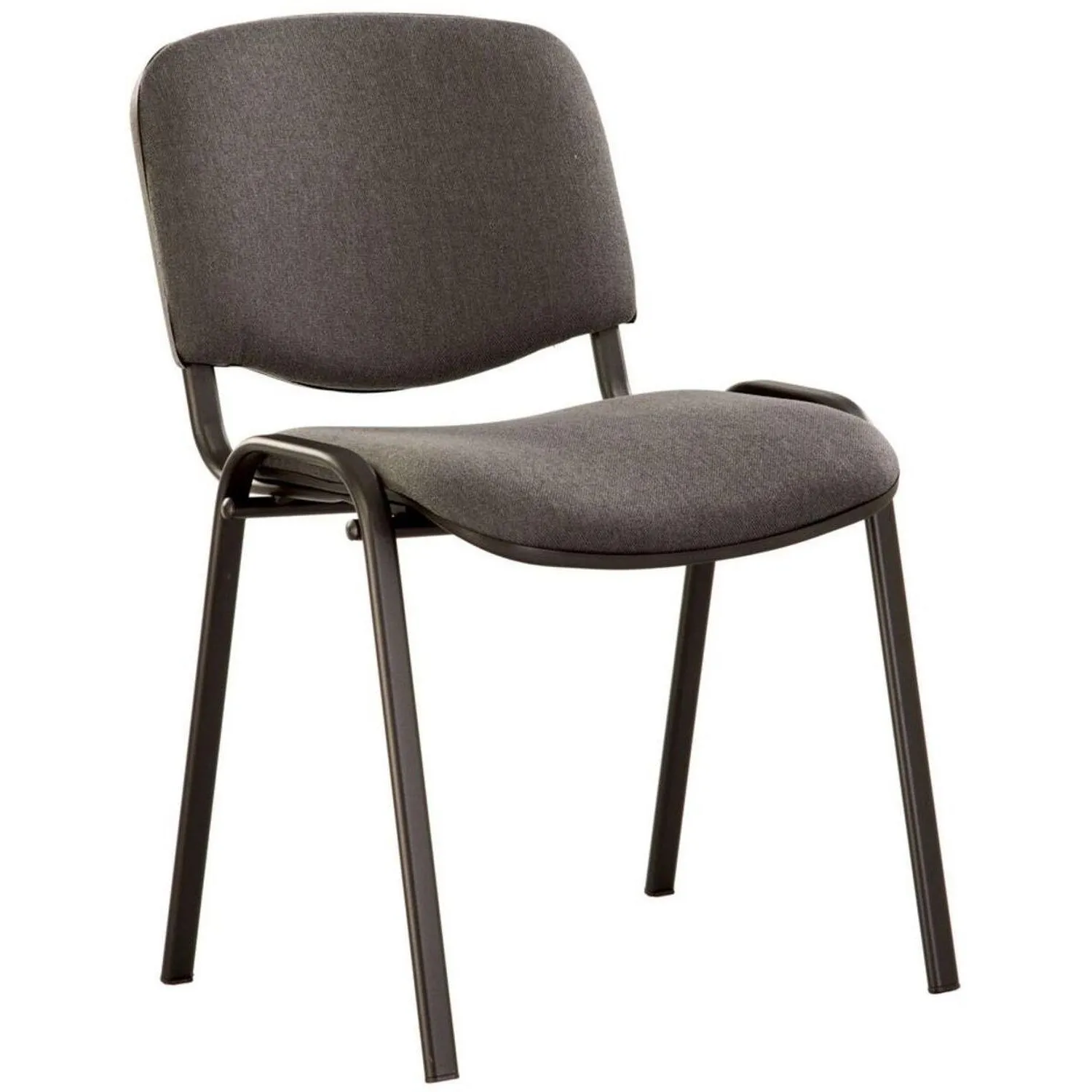 Стул 1L5_UA_EChair Rio(ИЗО/ISO) черн, ткань серая С-38, 2199212К