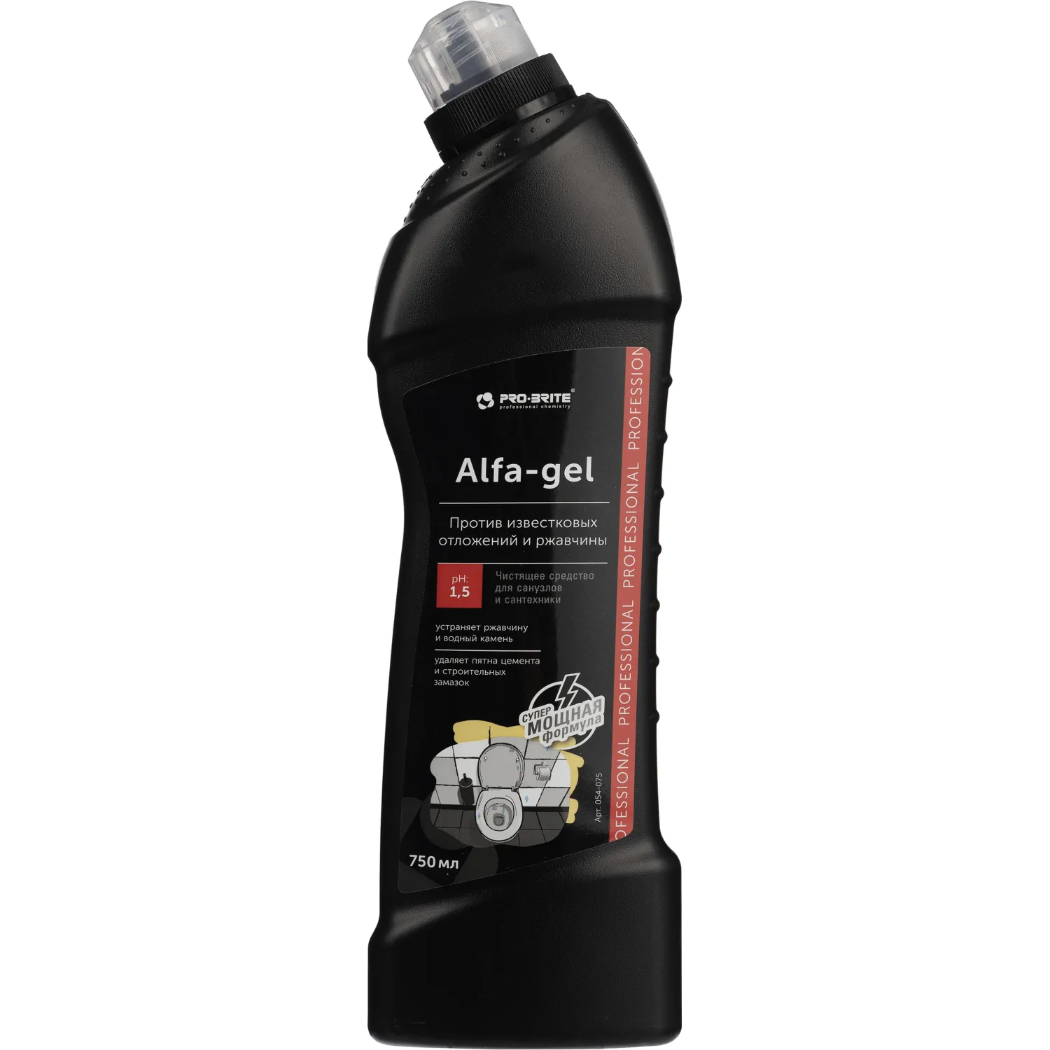 Профхим сантех кисл д/удален налета-ржавч Pro-Brite/ALFA GEL(054-075),0,75л, 604974К