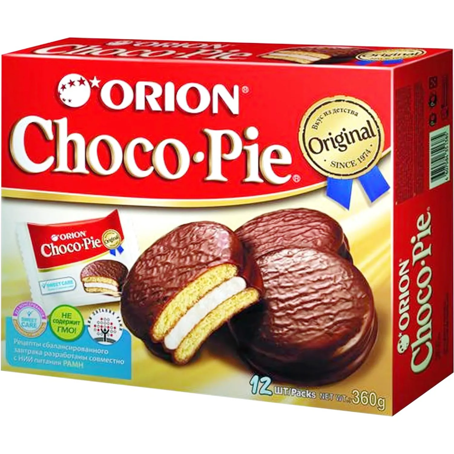 Пирожное Orion ChocoPie, 360г, 251644К