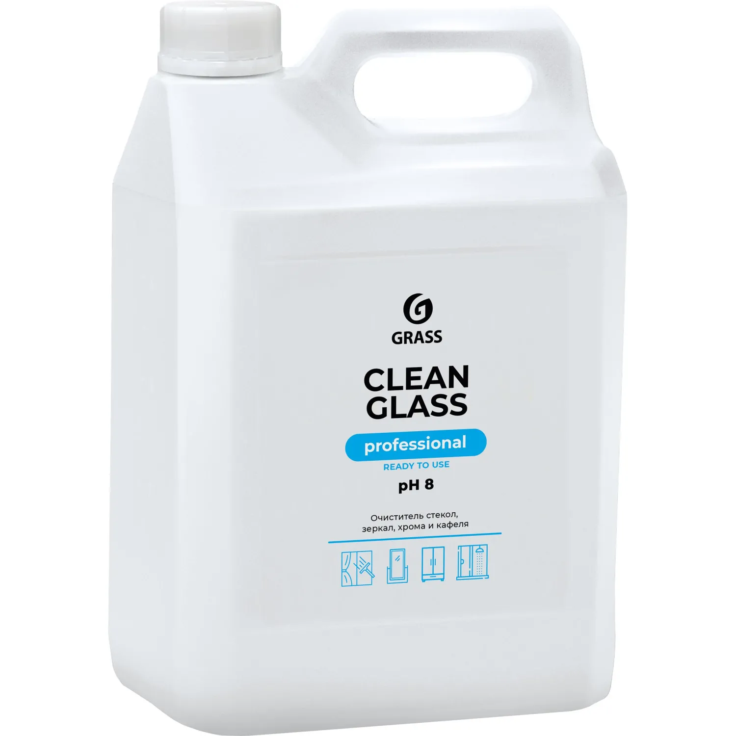 Профхим д/стекл-зеркал поверхн, универсал Grass/Clean Glass PROF, 5л, 1540970К