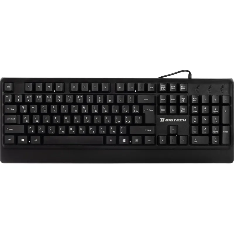 Клавиатура C-KB3031 черная, USB, 104кн BT-JKB-002/C-KB3031, 1637448К