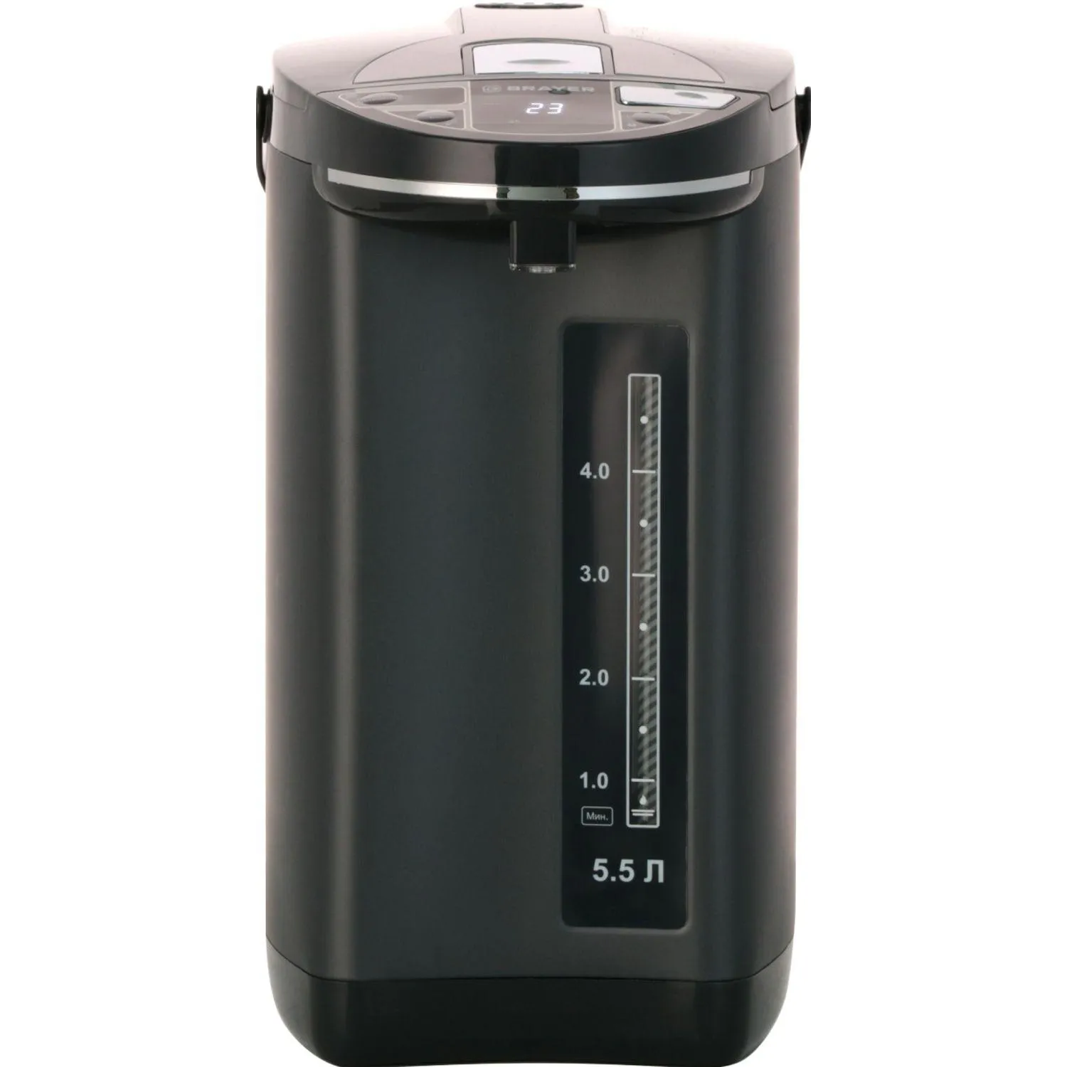 Термопот BRAYER BR1091, 1450 Вт, 5,5 л, 2 спос.подач.воды, LCD-дисп, 1353358К