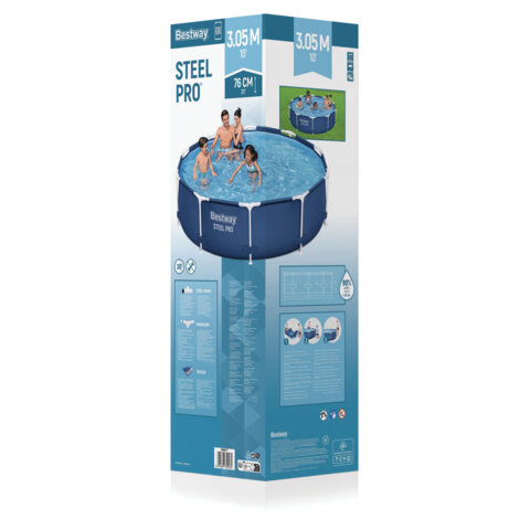 Каркасный бассейн "Steel Pro" 305х76 см, 4678 л, BESTWAY, 56677