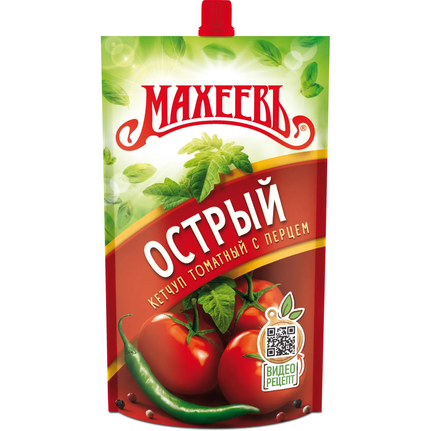 Кетчуп Махеевъ томатный острый дой-пак, 300г, 2434315К