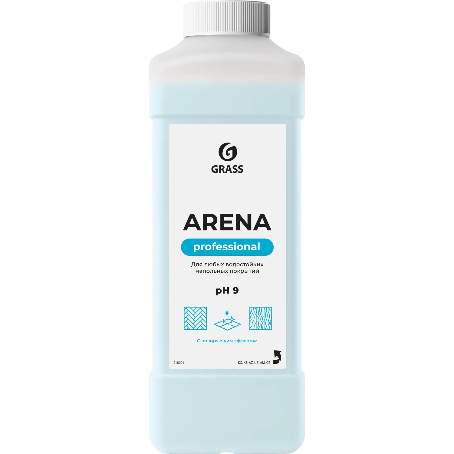 Профхим д/руч.мытья пола нейтрал паркет,ламинат,мрамор Grass/Arena, 1л, 905822К