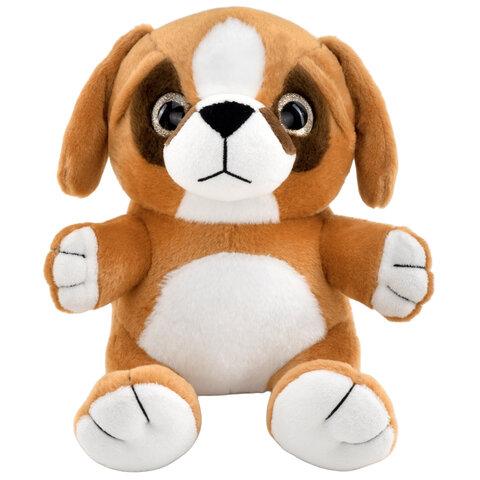 Игрушка мягкая Собачка, 23 см, цвет коричневый, WOOZOO (ВУЗУ), 666797