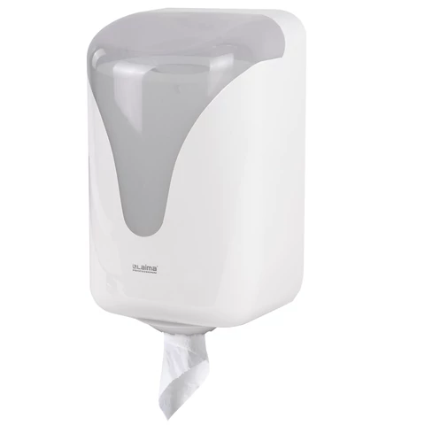 Диспенсер для полотенец с центральной вытяжкой EXTRA LAIMA PROFESSIONAL, (M1/M2), белый, ABS, 607766