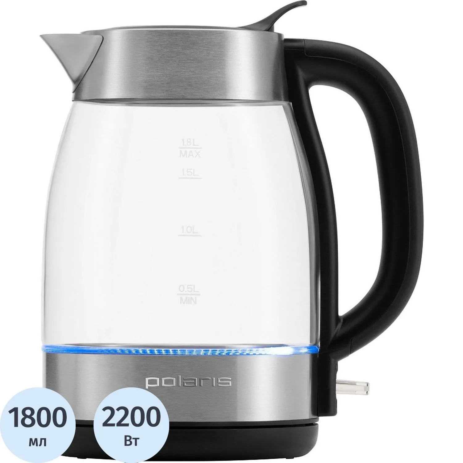 Чайник электрический Polaris PWK 1817CGL Water Way Pro, матовый, 1620376К