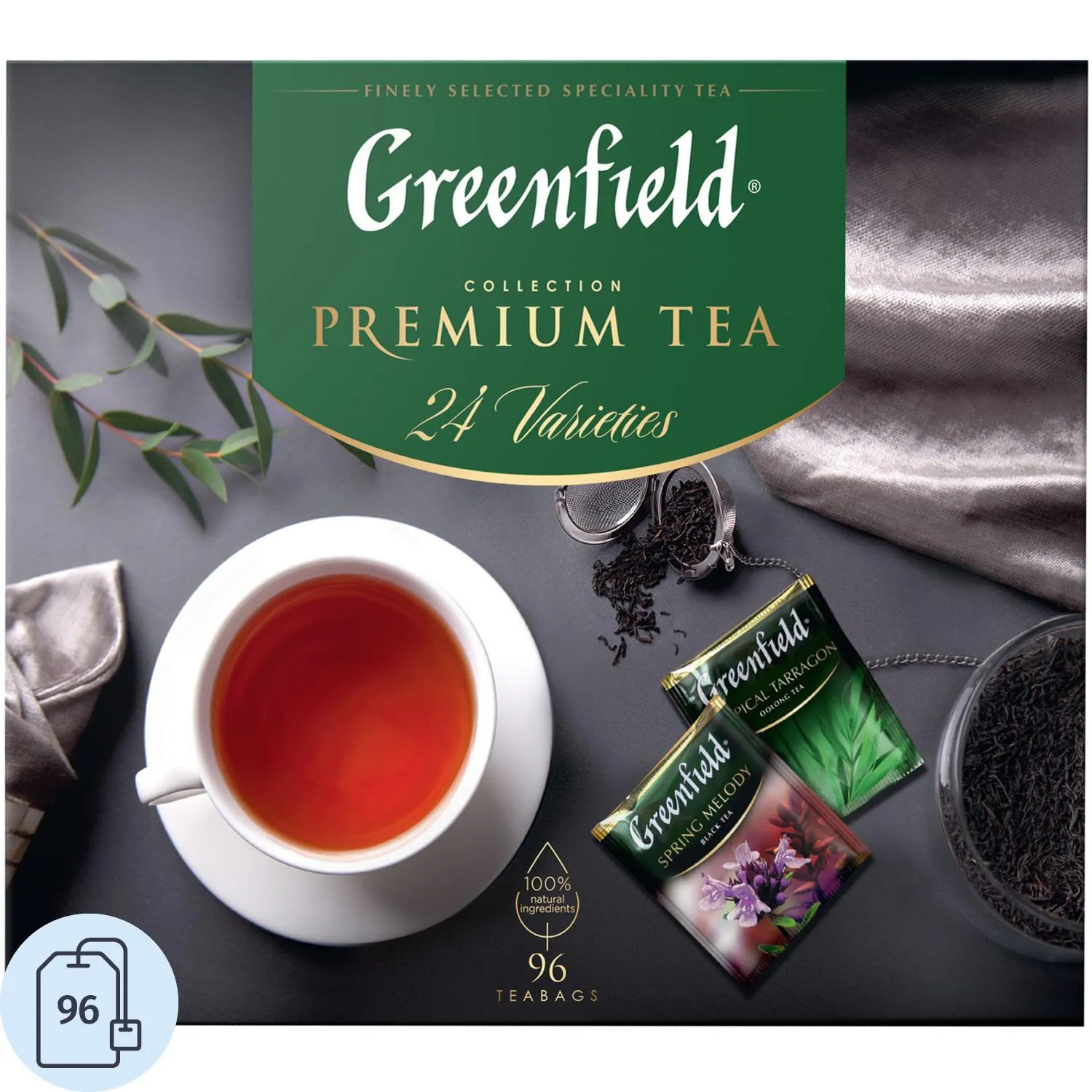 Чай Greenfield Premium Tea Collection 24 сорта, 96пак 1782-08/1970-08, 1703000К