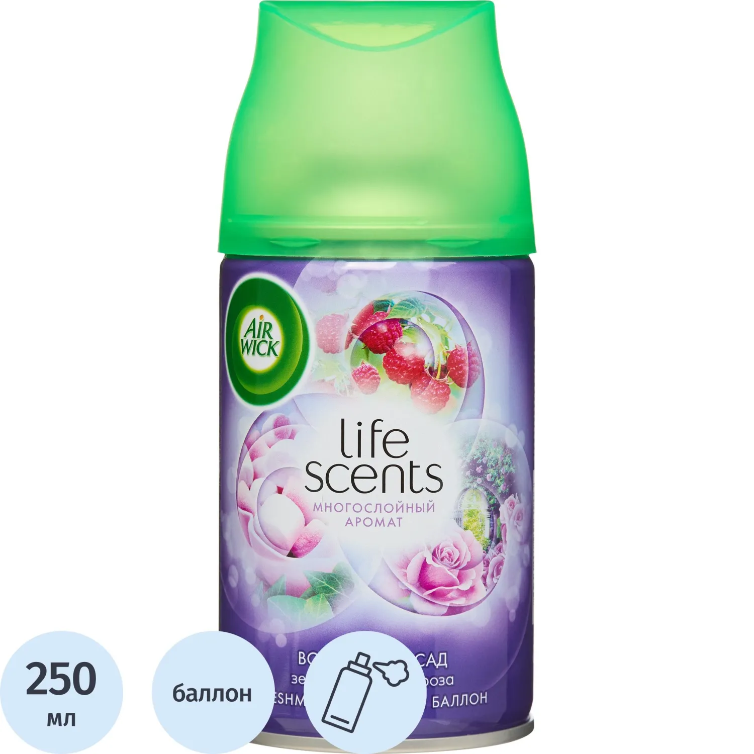 Баллон сменный для автоосвежителя Air Wick Life Scents:Волшебный сад, 250мл, 1694757К