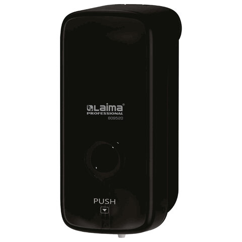 Дозатор для жидкого мыла-пены LAIMA PROFESSIONAL PREMIUM BLACK, НАЛИВНОЙ, 1 л, черный, ABS-пластик, 609520