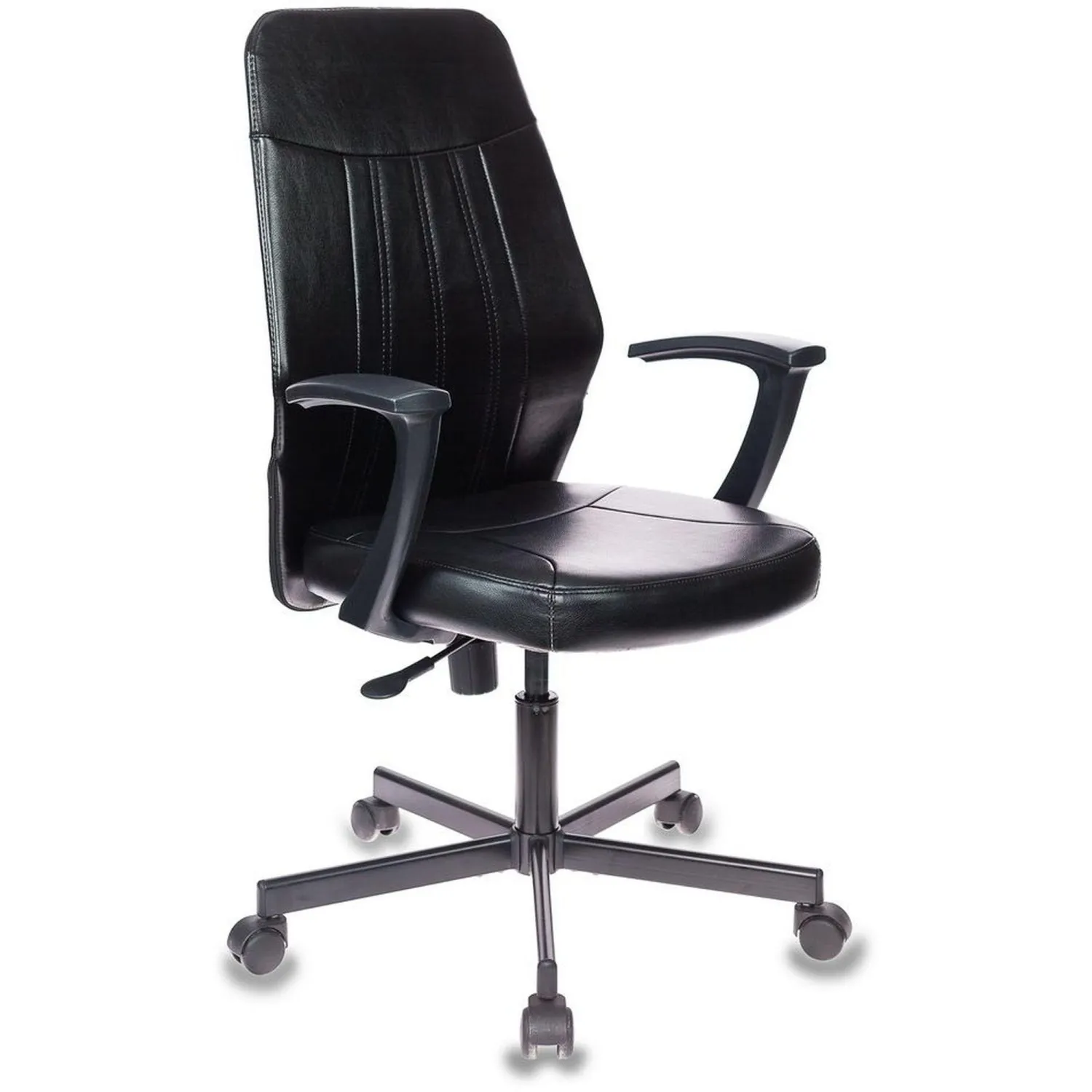 Кресло 1L5_VB_EChair-224 PPU к/з черный, металл