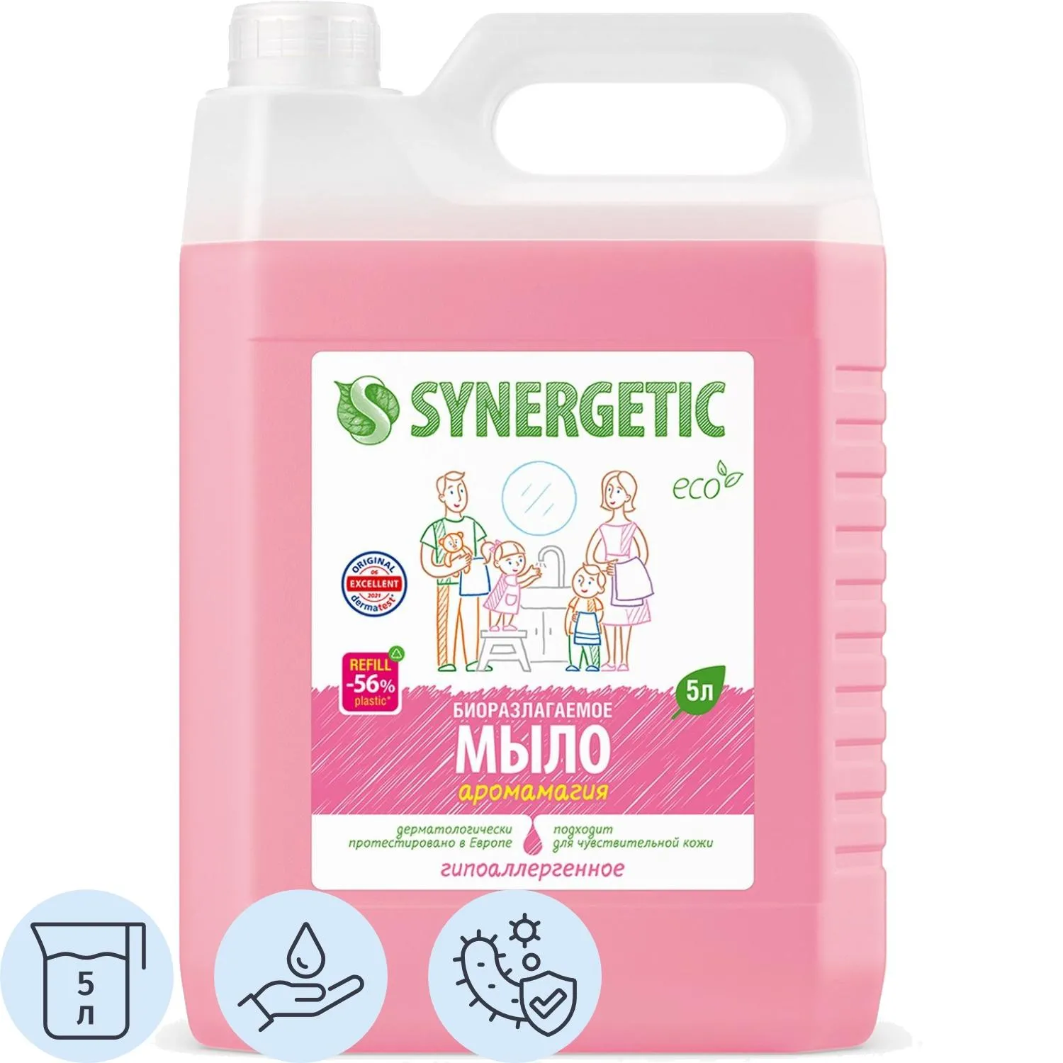 Мыло жидкое Synergetic Аромамагия 5л, 1451017К