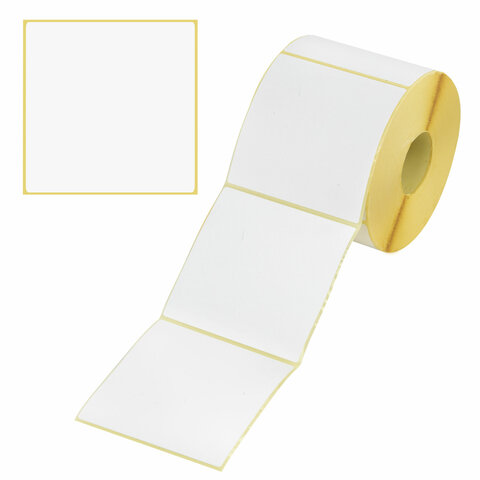 Термоэтикетки ЭКО, 100х100 мм, 1000 этикеток в ролике, 111964