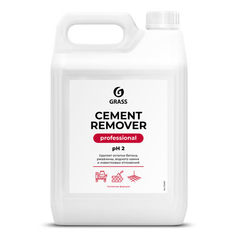Средство для уборки после строительства 5,8кг GRASS CEMENT REMOVER PROFESSIONAL, кислотное, 125442