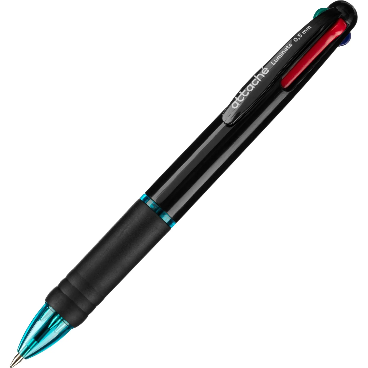Ручка шариковая автомат. Attache Luminate, 4 цвета,манж, 389767К